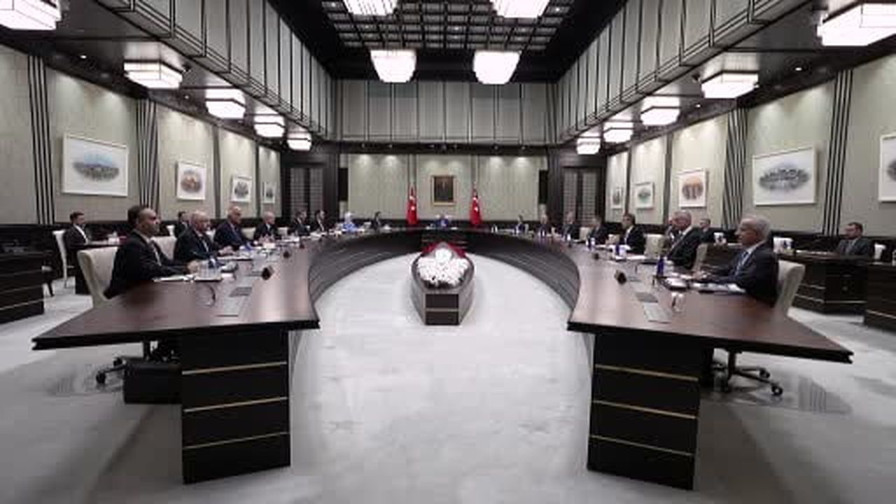 Kabine Toplantısı, Cumhurbaşkanı Recep Tayyip Erdoğan'ın başkanlığında Beştepe'de...
