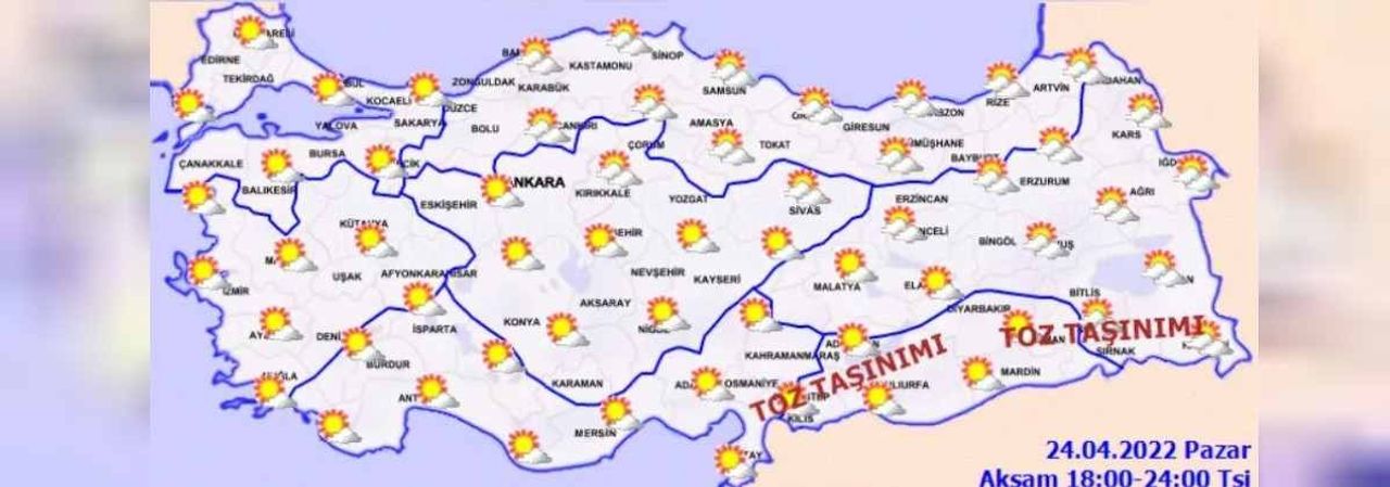 25 Nisan Hava Tahminleri