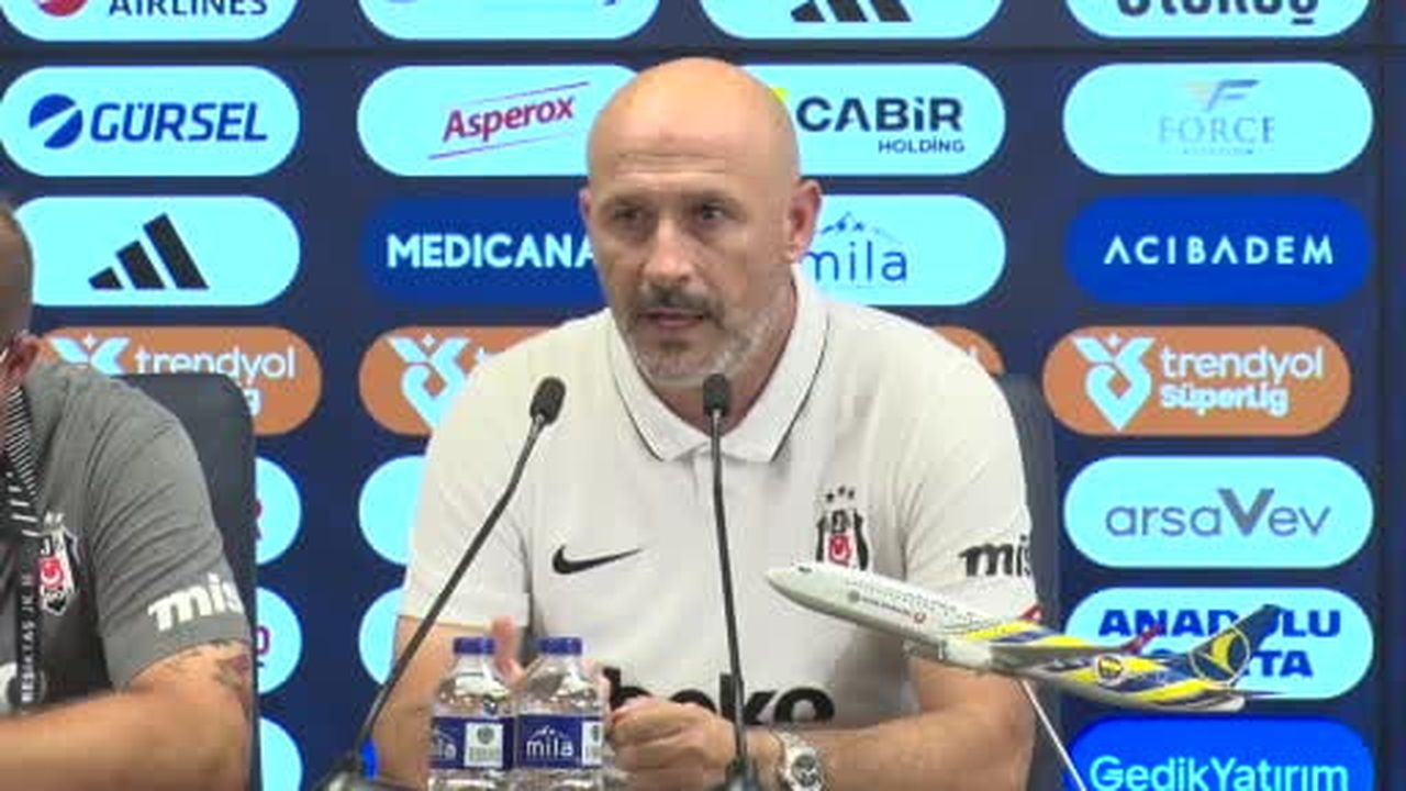 Beşiktaş Teknik Direktörü Vincenzo Italiano, derbi galibiyeti sonrası, "Gerçek Beşiktaş’ı tüm...