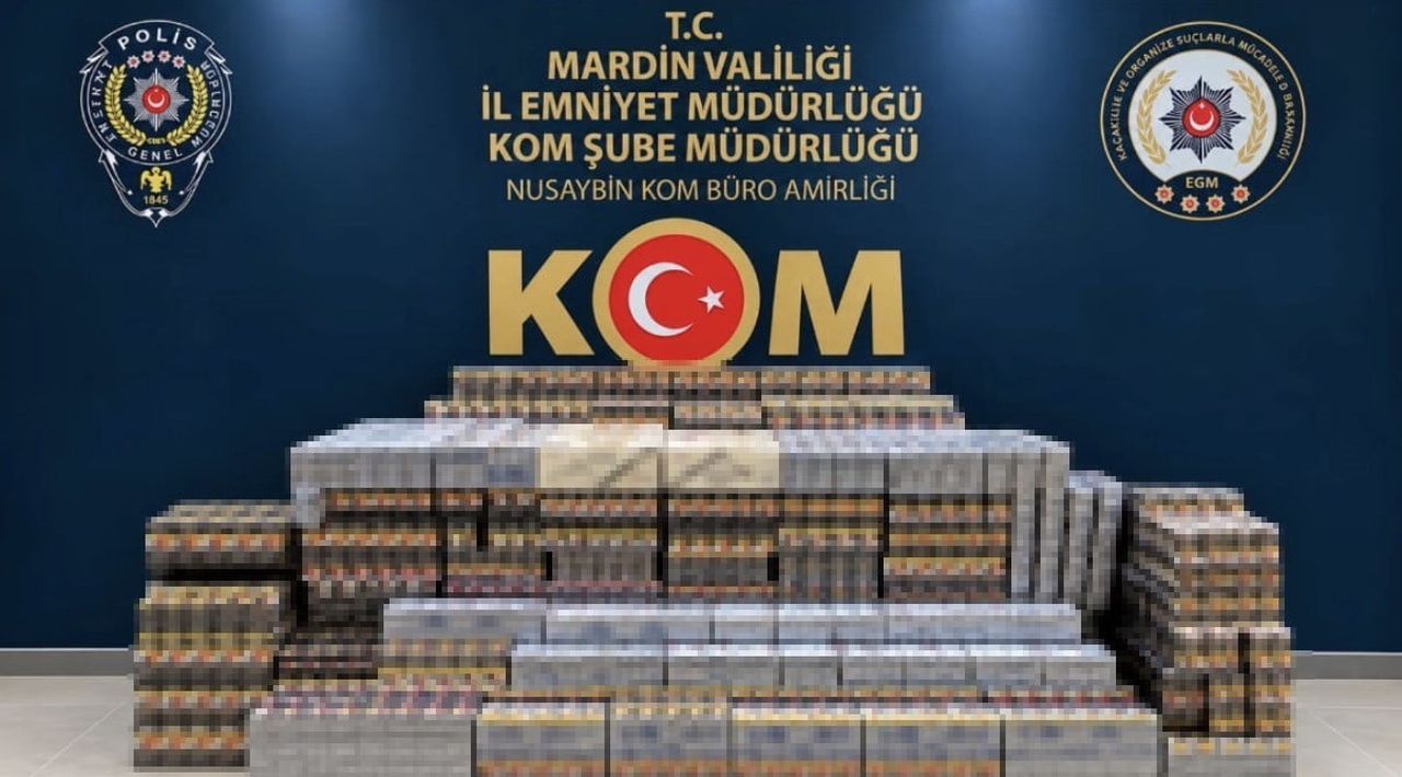 MARDİN'DE 22 BİN 50 PAKET KAÇAK SİGARA ELE GEÇİRİLDİ