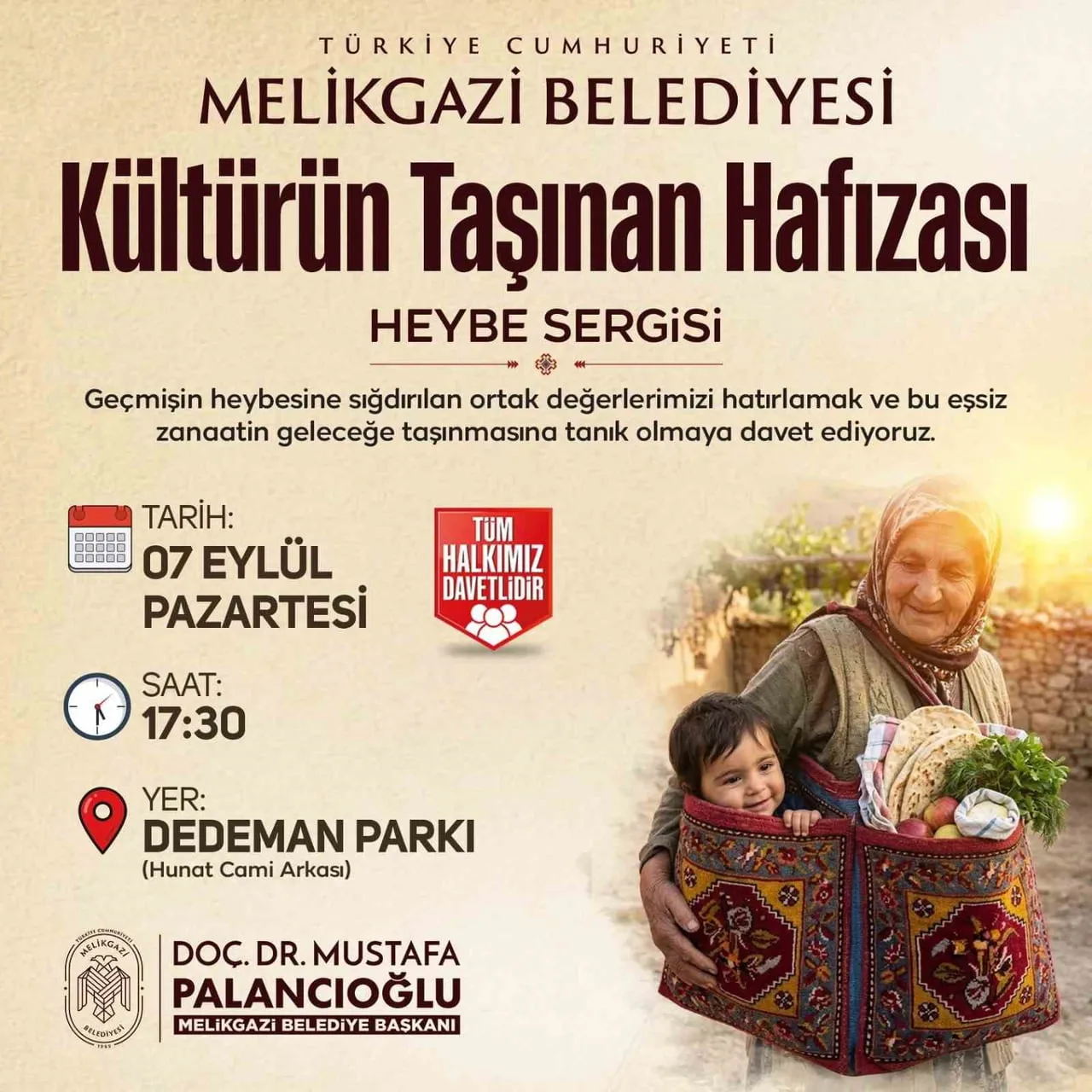 SANAT MELİKGAZİ, 5-13 EYLÜL TARİHLERİ ARASINDA GERÇEKLEŞECEK OLAN TÜRKİYE KÜLTÜR YOLU FESTİVALİ...