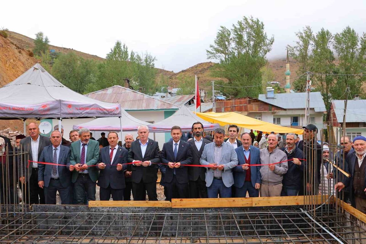 PINARGÖZÜ KÖY KONAĞININ TEMELİ ATILDI
