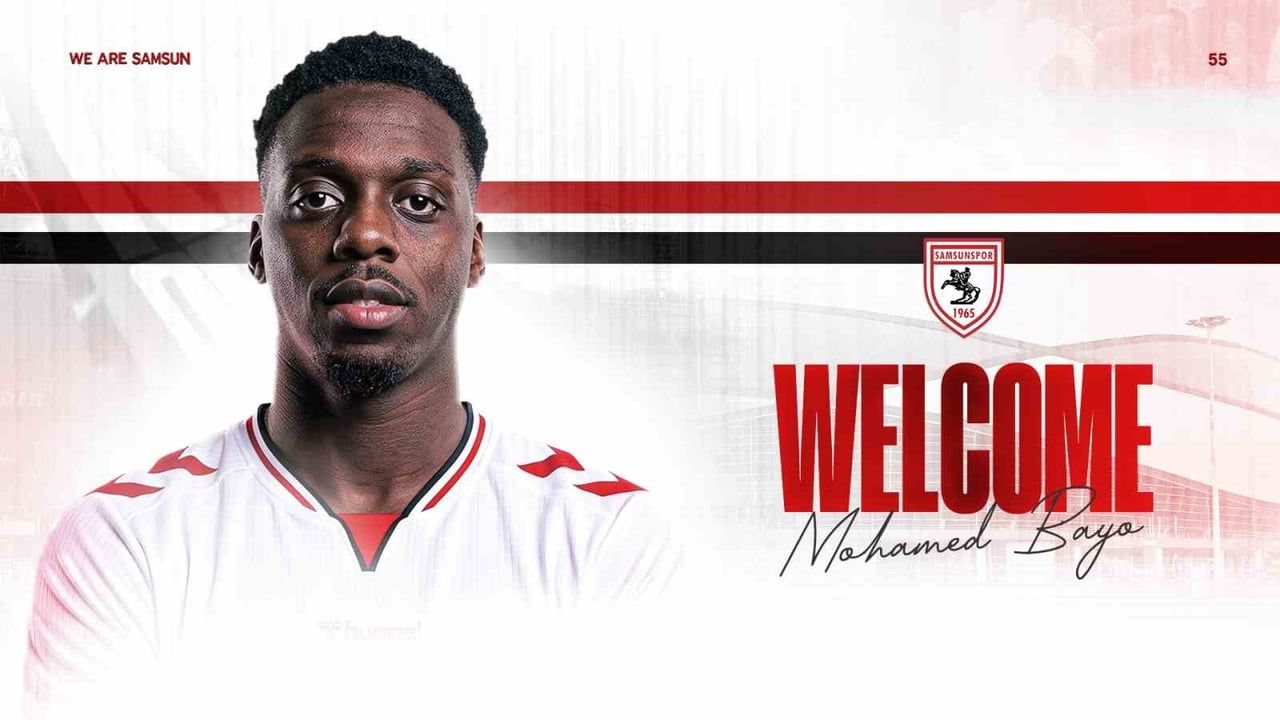 TRENDYOL SÜPER LİG EKİPLERİNDEN SAMSUNSPOR, GİNELİ MİLLİ FORVET MOHAMED BAYO İLE 4+1 YILLIK...