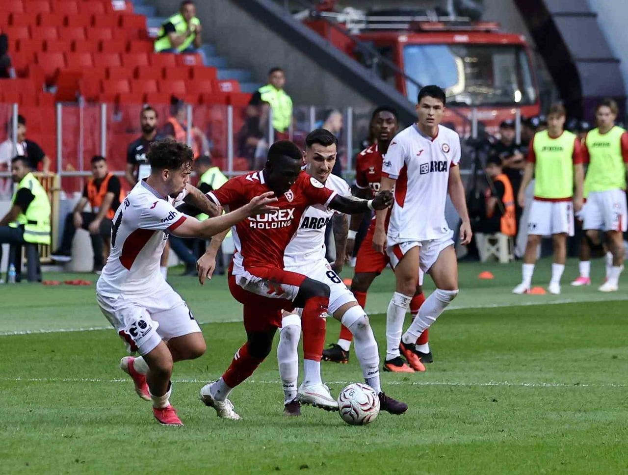 SAMSUNSPOR - ÇORU FK MAÇININ İKİNCİ YARISINDAN KARELER.