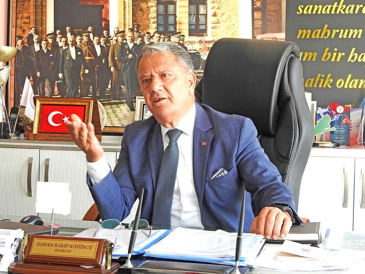 ÇEŞME ESNAF VE SANATKÂRLAR ODASI (ÇESO) BAŞKANI OSMAN KÖFÜNCÜ
