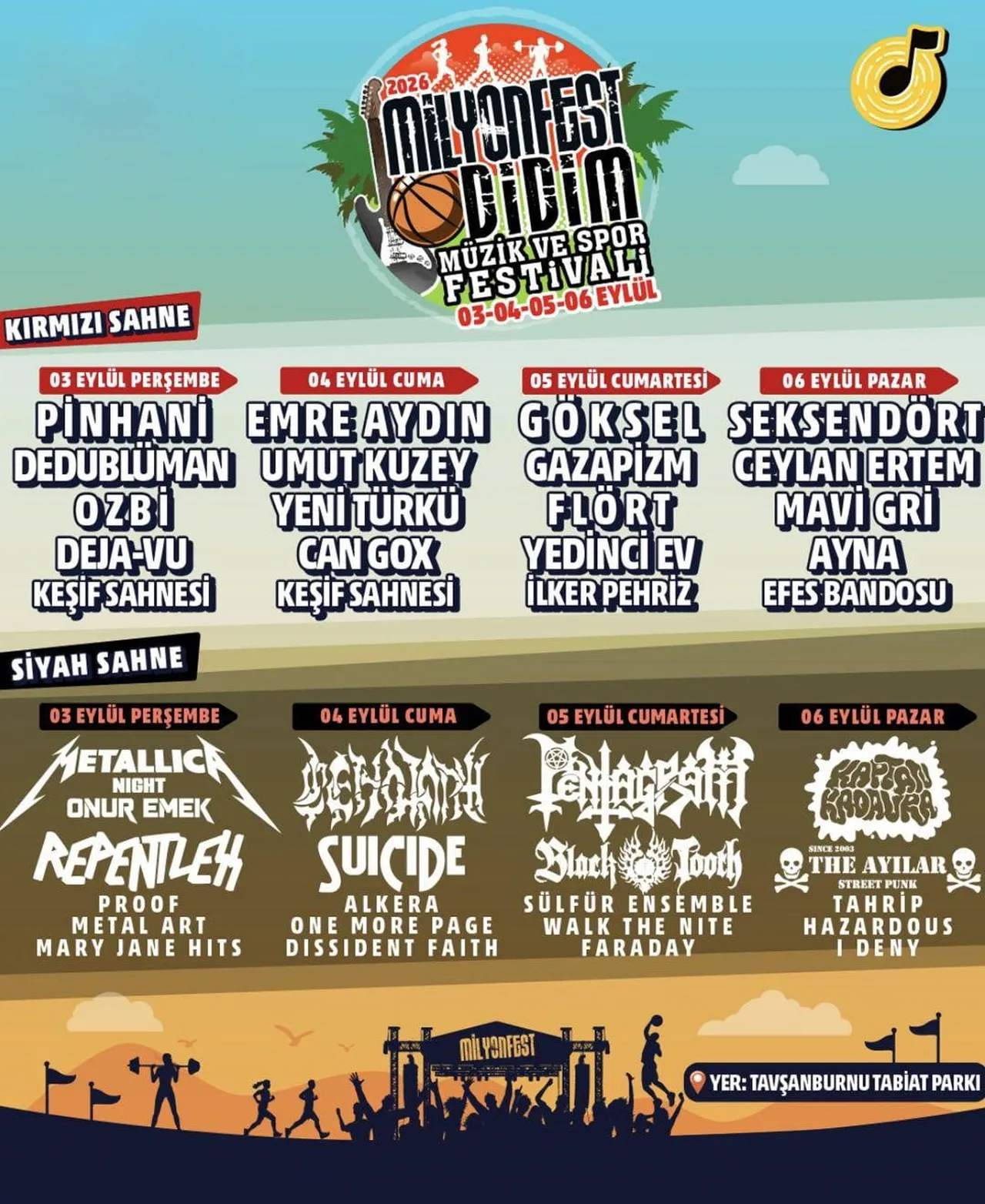 MİLYONFEST DİDİM, MÜZİK VE SPORUN BİR ARAYA GELDİĞİ FESTİVAL PROGRAMIYLA DİDİM’DE BAŞLADI....