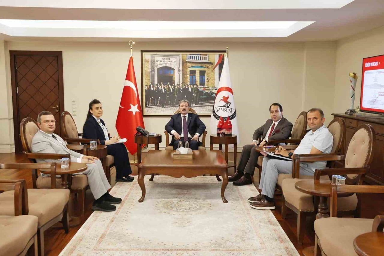 SAMSUN VALİSİ ORHAN TAVLI, VALİ YARDIMCISI VEKİLİ VE TEKKEKÖY KAYMAKAMI ENVER HAKAN ZENGİNCE, ORTA...