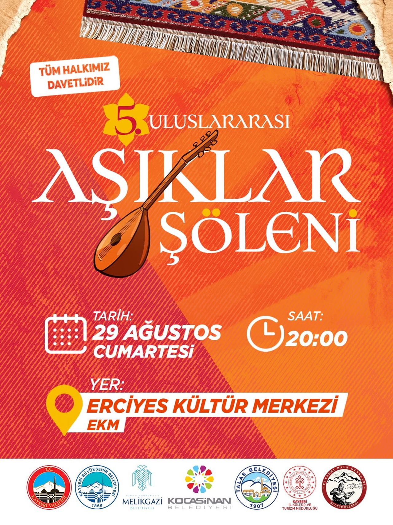 KAYSERİ VALİLİĞİ VE KAYSERİ BÜYÜKŞEHİR BELEDİYESİ EV SAHİPLİĞİNDE, FARKLI ŞEHİR VE ÜLKELERDEN...