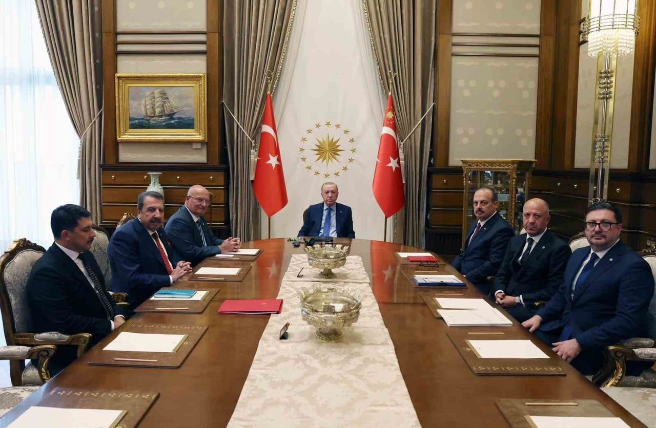 CUMHURBAŞKANI RECEP TAYYİP ERDOĞAN, ANKARA VALİSİ YAKUP CANBOLAT VE BERABERİNDEKİ HEYETİ...