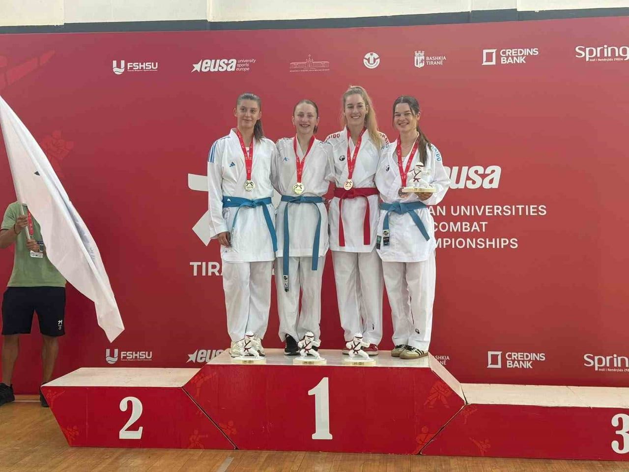 ARNAVUTLUK’UN BAŞKENTİ TİRAN’DA DÜZENLENEN ÜNİVERSİTELER AVRUPA KARATE ŞAMPİYONASI’NDA MANİSA...