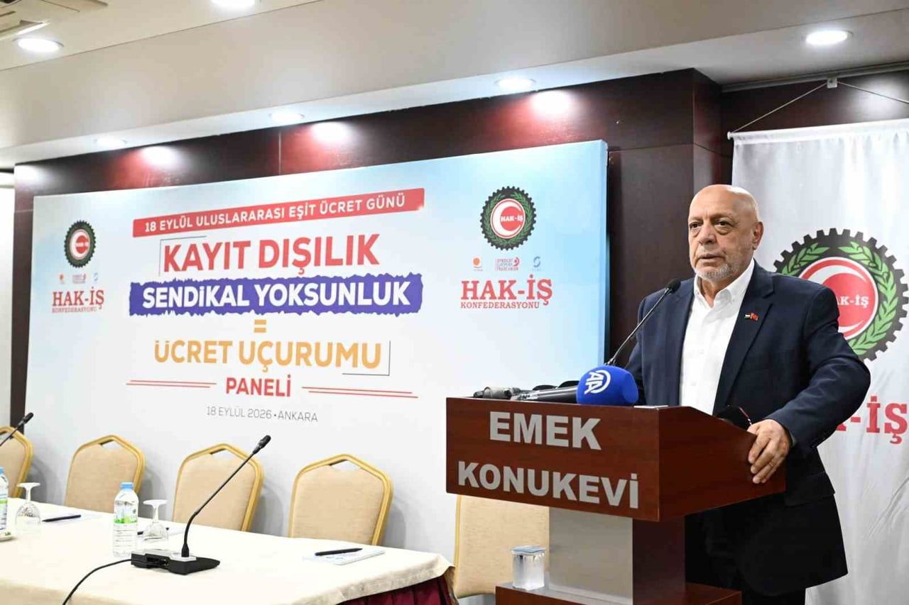 HAK İŞÇİ SENDİKALARI KONFEDERASYONU (HAK-İŞ) GENEL BAŞKANI MAHMUT ARSLAN, 18 EYLÜL ULUSLARARASI...