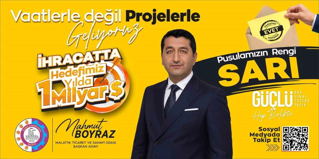 MTSO BAŞKAN ADAYI BOYRAZ'IN PUSULA RENGİ BELLİ OLDU