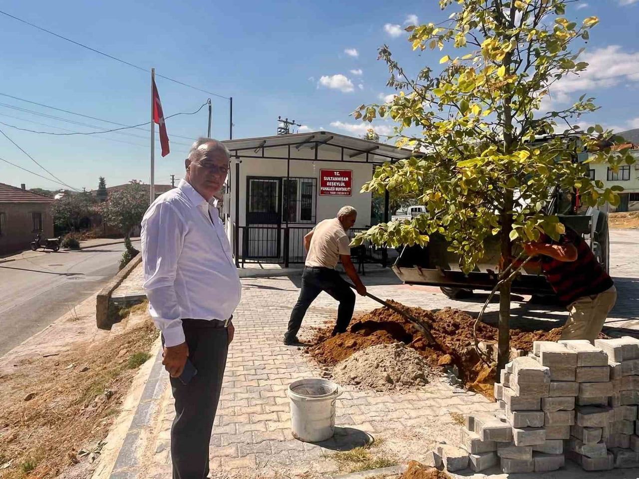 SULTANHİSAR BELEDİYESİ TARAFINDAN İLÇENİN FARKLI NOKTALARINDA YÜRÜTÜLEN AĞAÇLANDIRMA ÇALIŞMALARI...