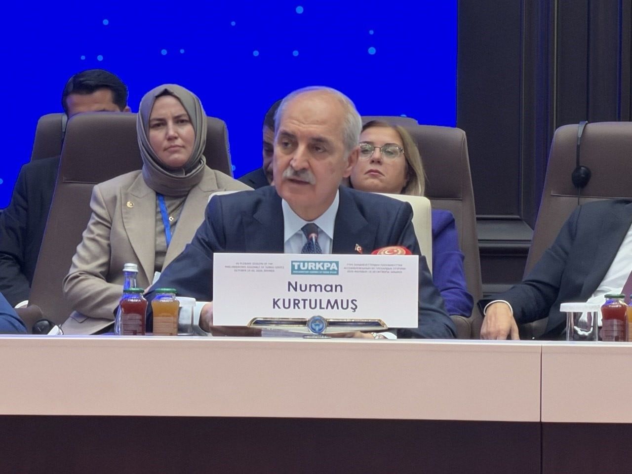 TBMM BAŞKANI NUMAN KURTULMUŞ TOPLANTIDA KONUŞMA YAPTI