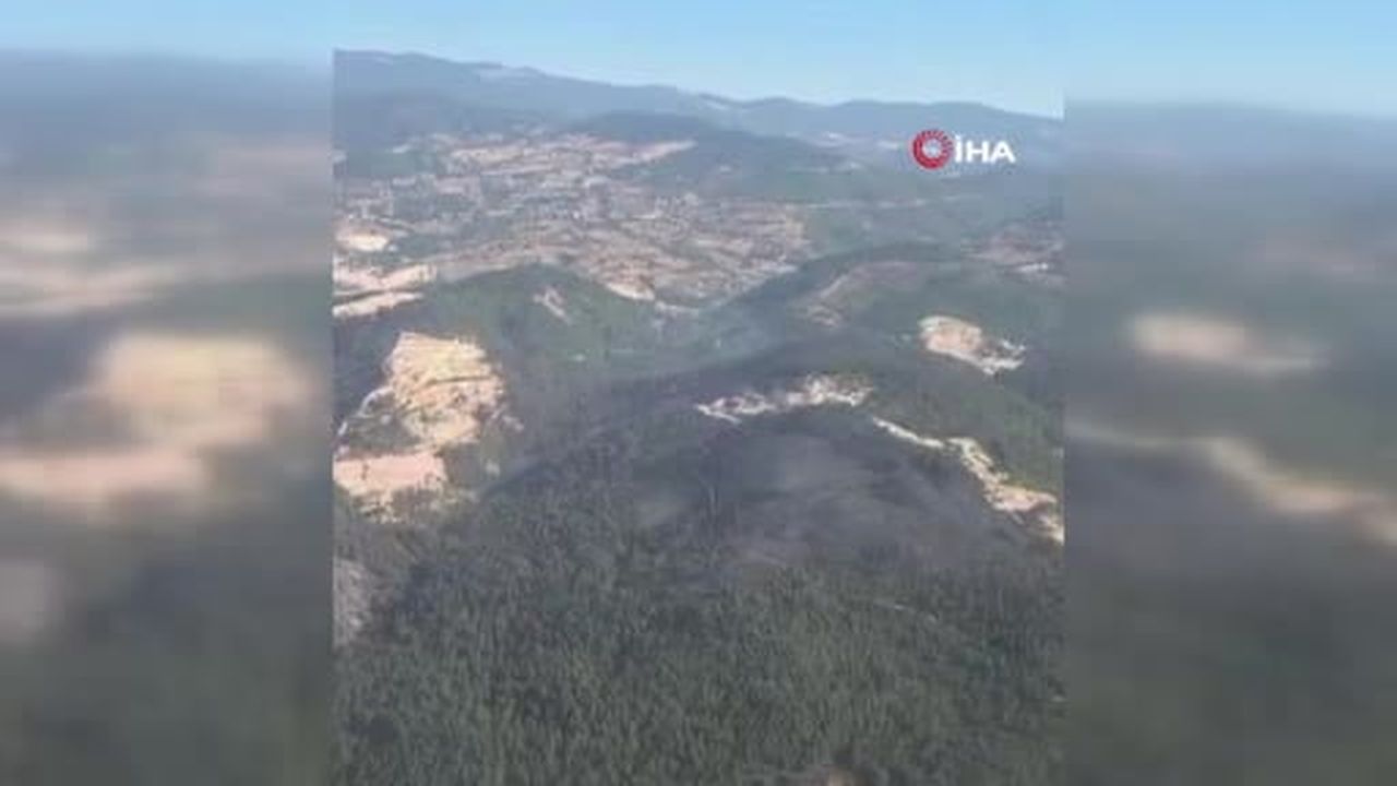 Balıkesir Sındırgı'da orman dışı alanda başlayan yangın kontrol altına alındı