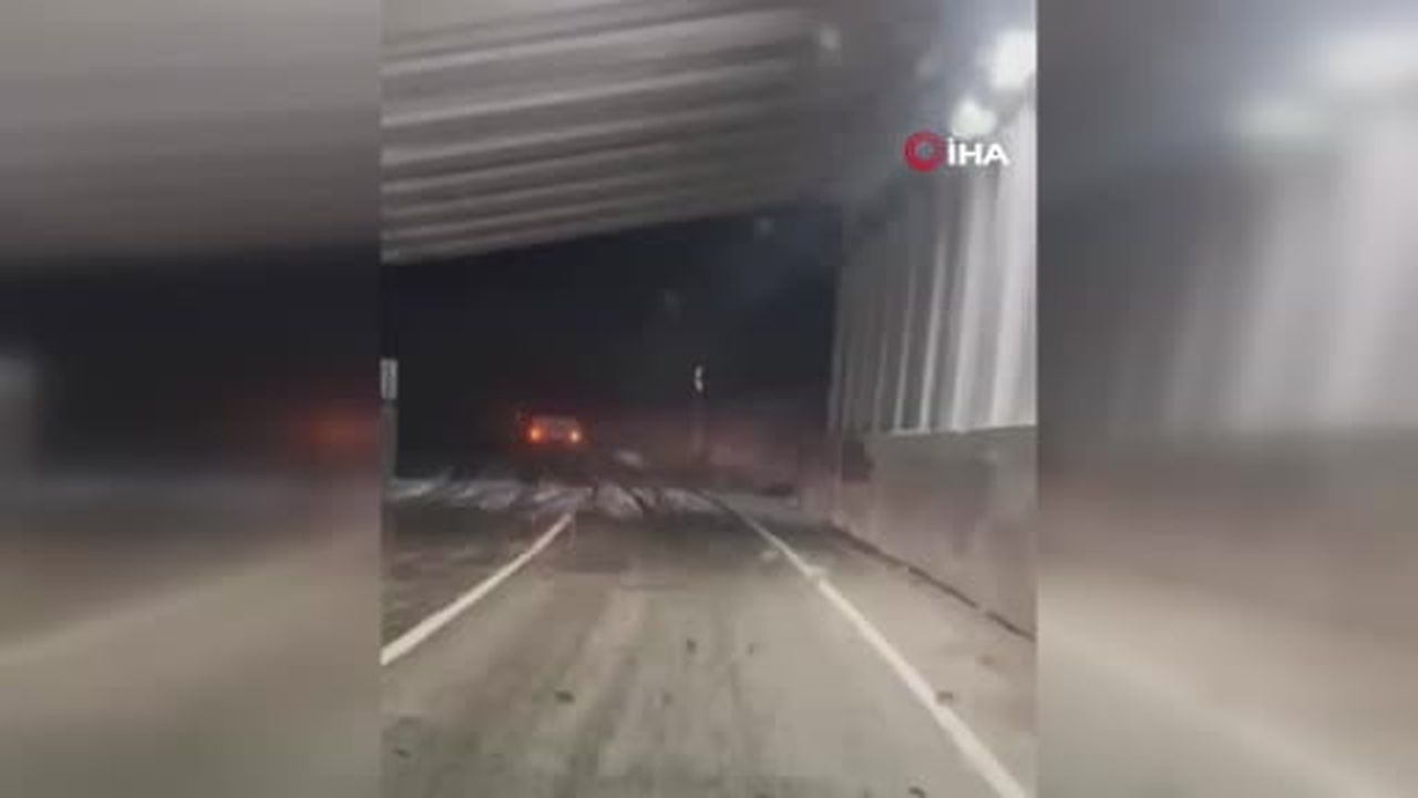 Karabet Geçidi’nde mevsimin ilk karı yağdı