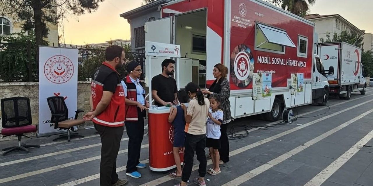 ŞIRNAK’IN CİZRE İLÇESİNDE AİLE VE SOSYAL HİZMETLER BAKANLIĞI TARAFINDAN TAHSİS EDİLEN MOBİL SOSYAL...