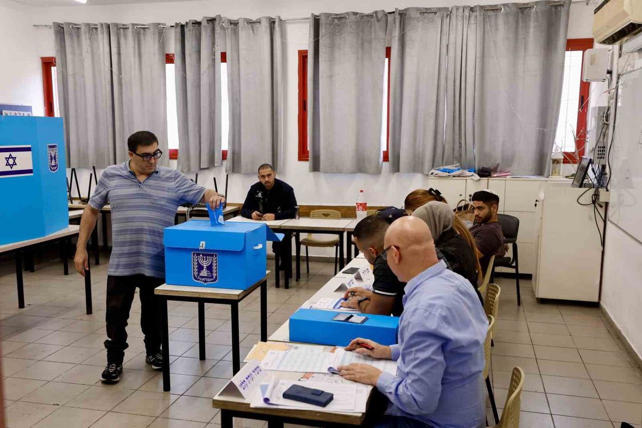 İSRAİL'DE GAZZE ŞERİDİ'NE SALDIRILARIN BAŞLADIĞI 7 EKİM 2023'TEN BU YANA DÜZENLENEN İLK GENEL...
