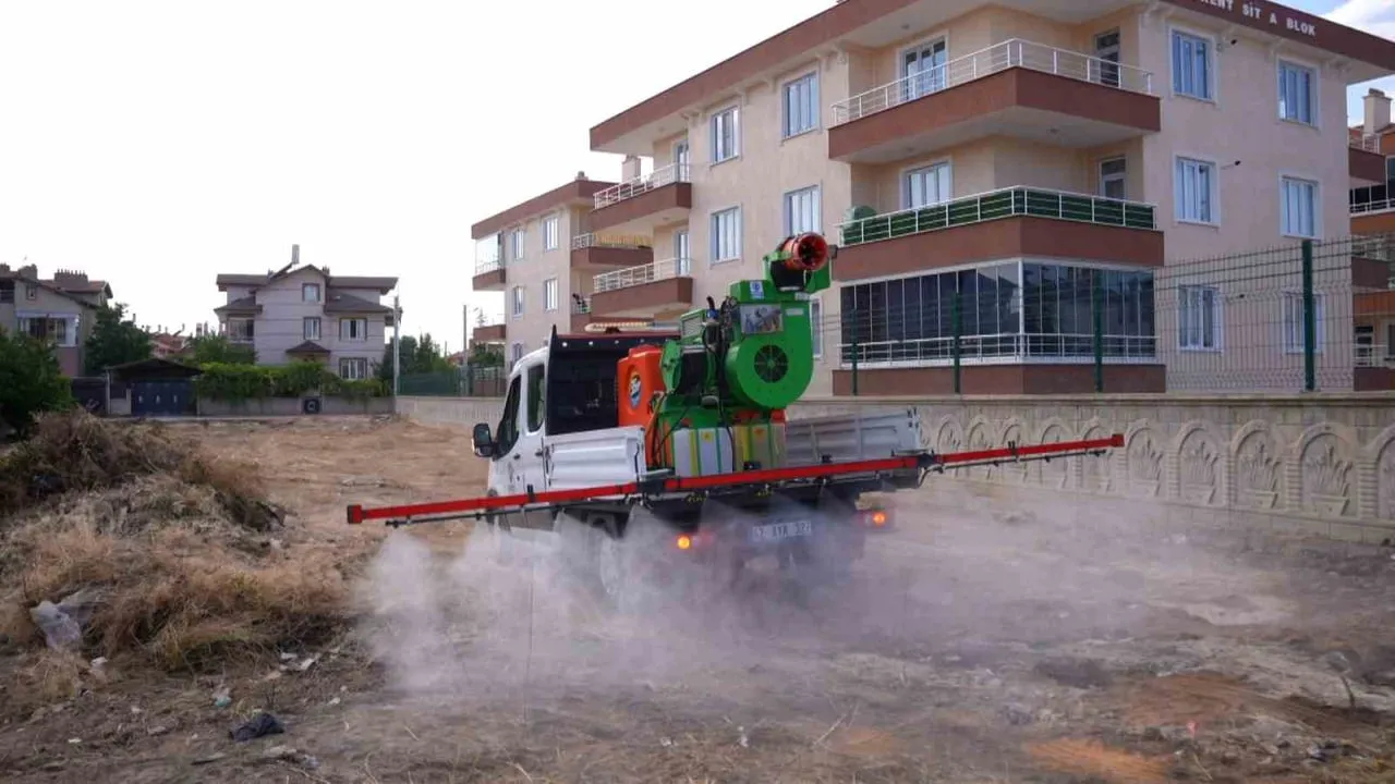 KARATAY BELEDİYESİ, İLÇE GENELİNDE HAŞEREYLE MÜCADELE ÇALIŞMALARINI HAVA ARAÇLARIYLA DESTEKLEYEREK...
