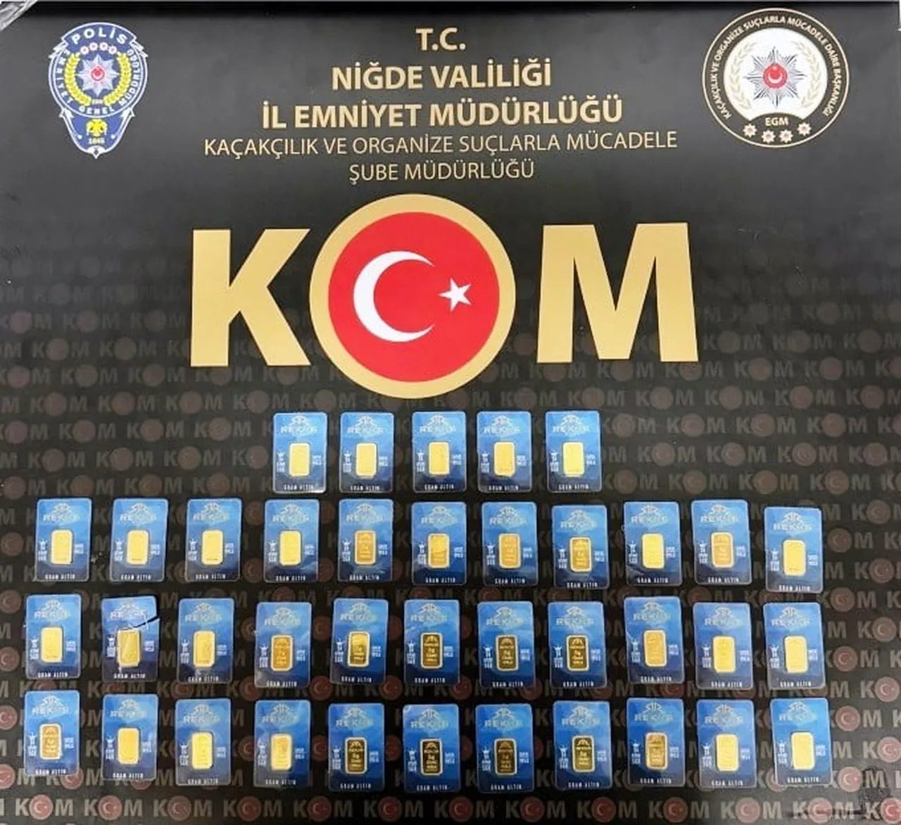 NİĞDE’DE 190 GRAM SAHTE ALTIN ELE GEÇİRİLDİ