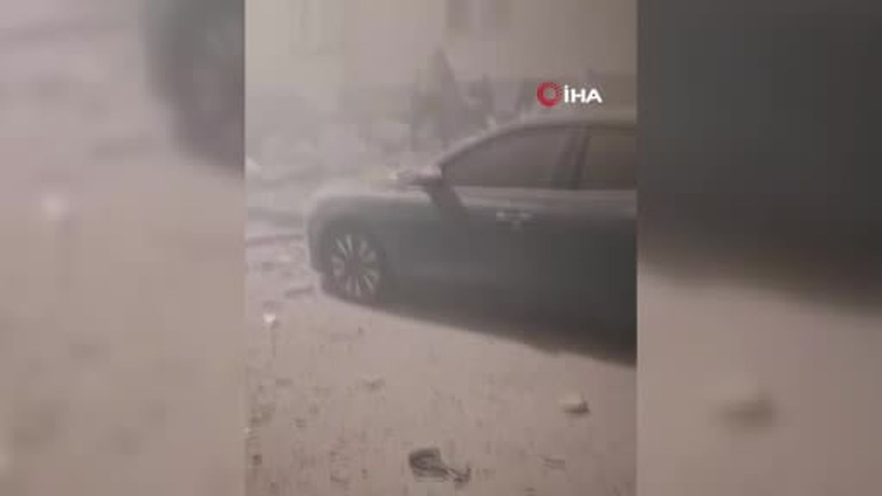 Maltepe'de 6 katlı binada çökme meydana geldi: Binada mahsur kalanları tahliye çalışmaları devam...