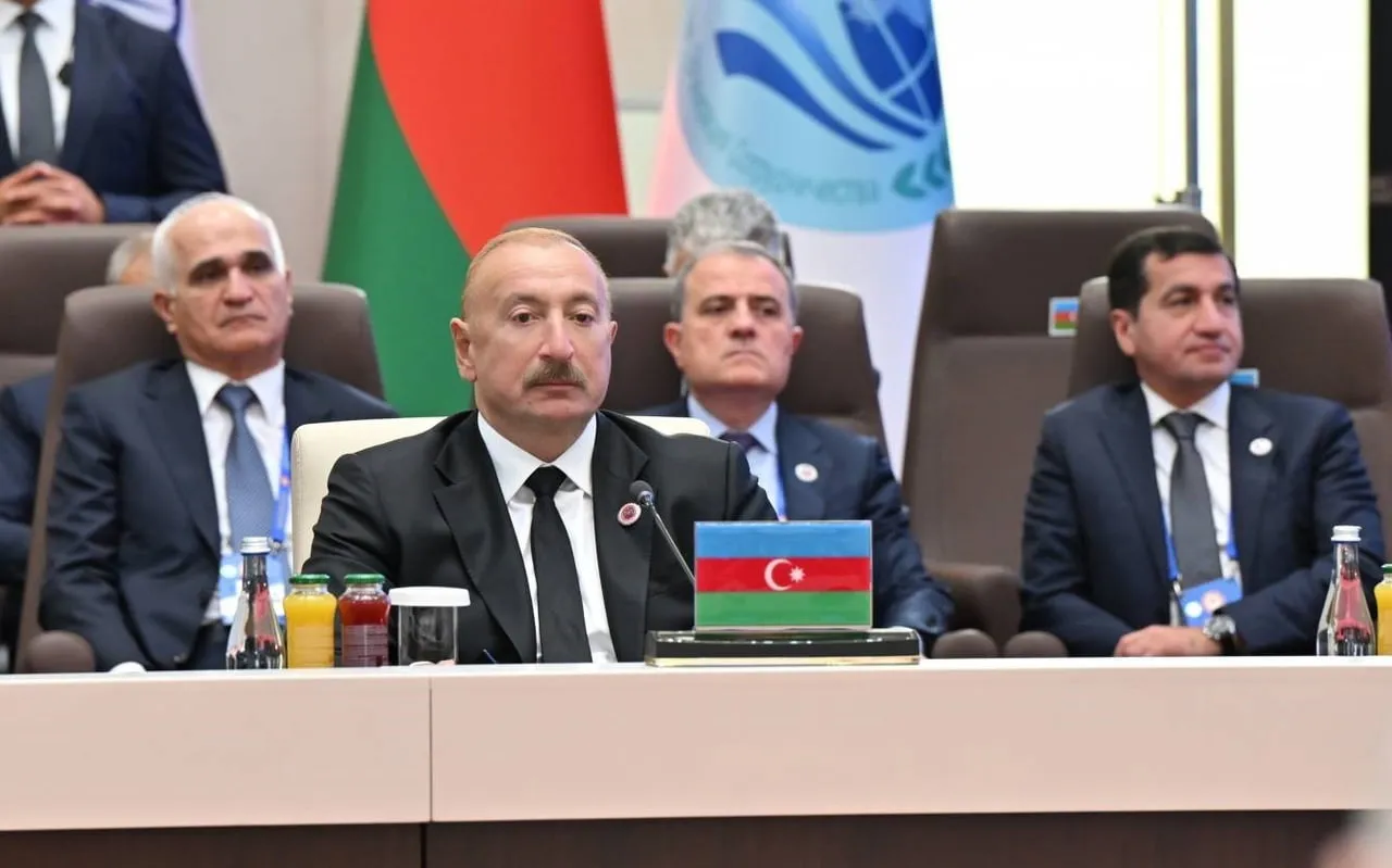 AZERBAYCAN CUMHURBAŞKANI İLHAM ALİYEV, ŞANGHAY İŞBİRLİĞİ ÖRGÜTÜ (ŞİÖ) ZİRVESİ'NDE YAPTIĞI...