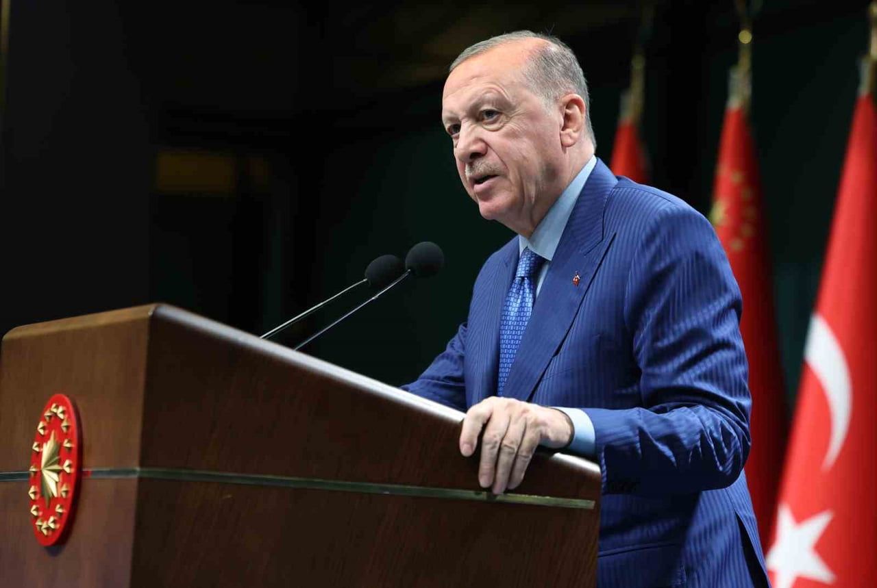 CUMHURBAŞKANI ERDOĞAN, CUMHURBAŞKANLIĞI KÜLLİYESİ'NDE GERÇEKLEŞTİRİLEN KABİNE TOPLANTISI SONRASI...