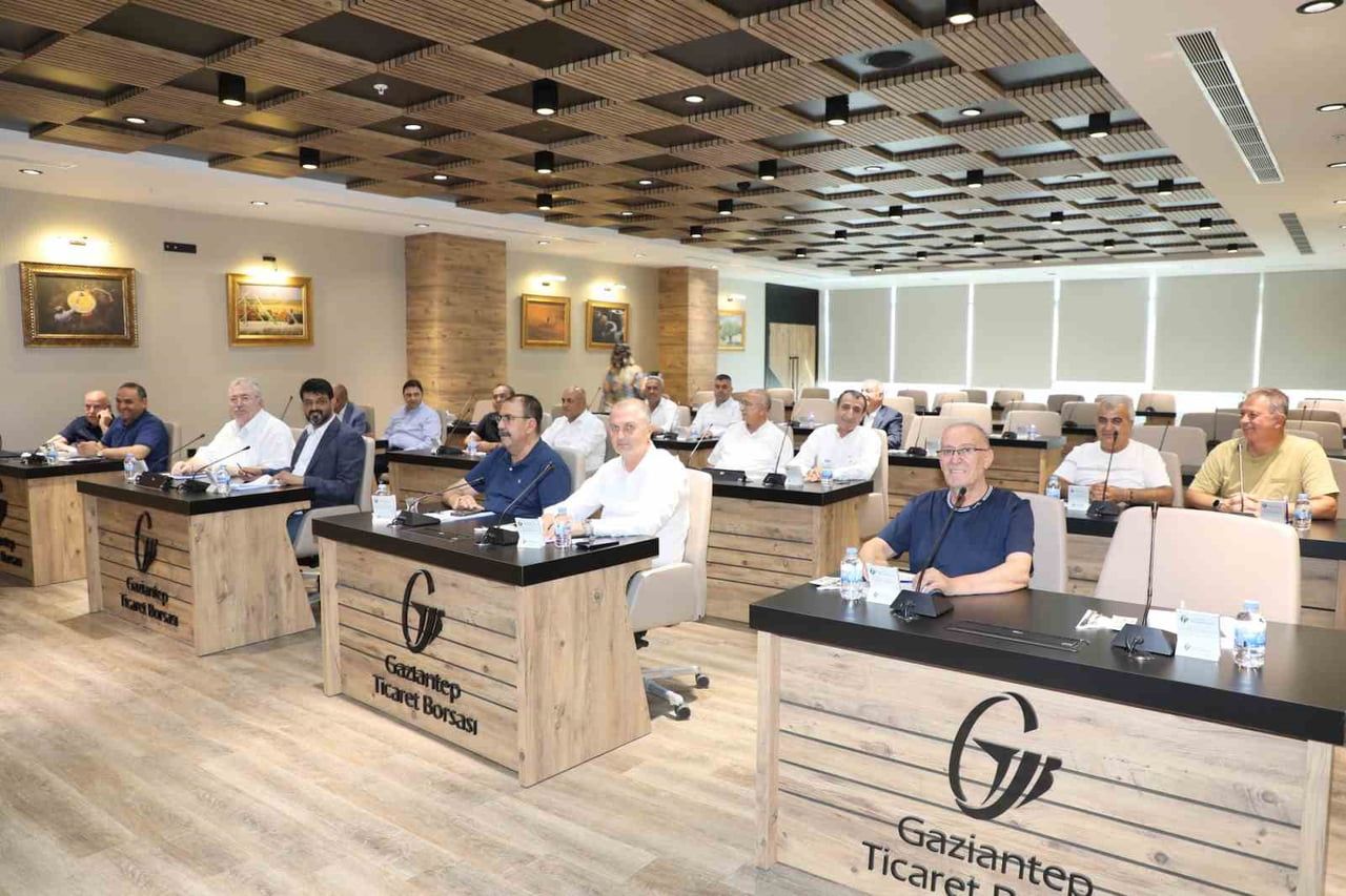 GAZİANTEP TİCARET BORSASI (GTB) TEMMUZ AYI OLAĞAN MECLİS TOPLANTISI, GTB MECLİS BAŞKANI AHMET...
