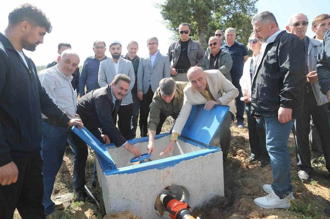AMASYA’DA BELDAĞ KÖYÜNDE YAPIMI TAMAMLANAN BASINÇLI SULAMA TESİSİ HİZMETE AÇILDI.