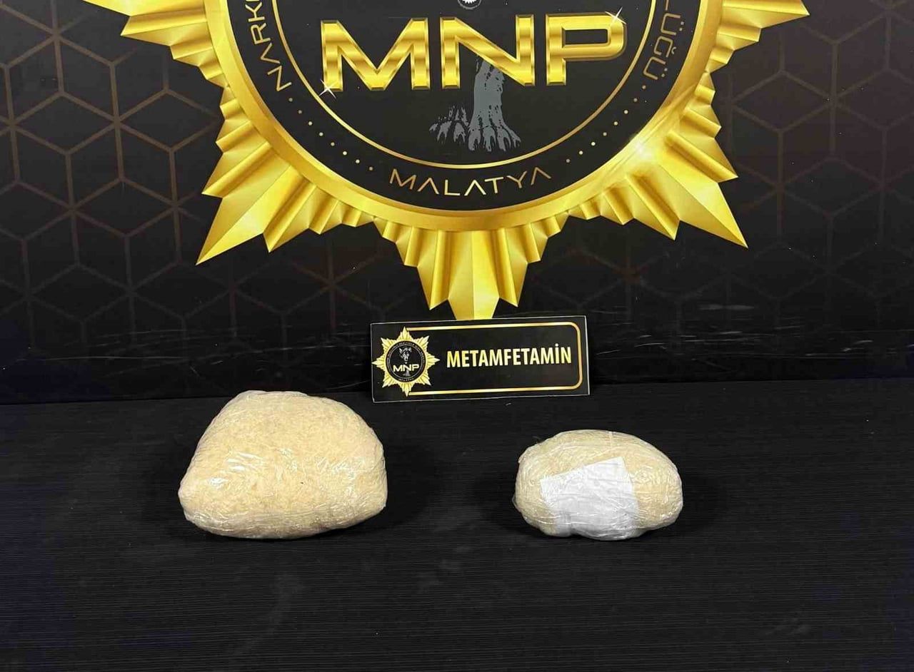 MALATYA'DA 1 KİLO 769 GRAM METAMFETAMİN ELE GEÇİRİLDİ