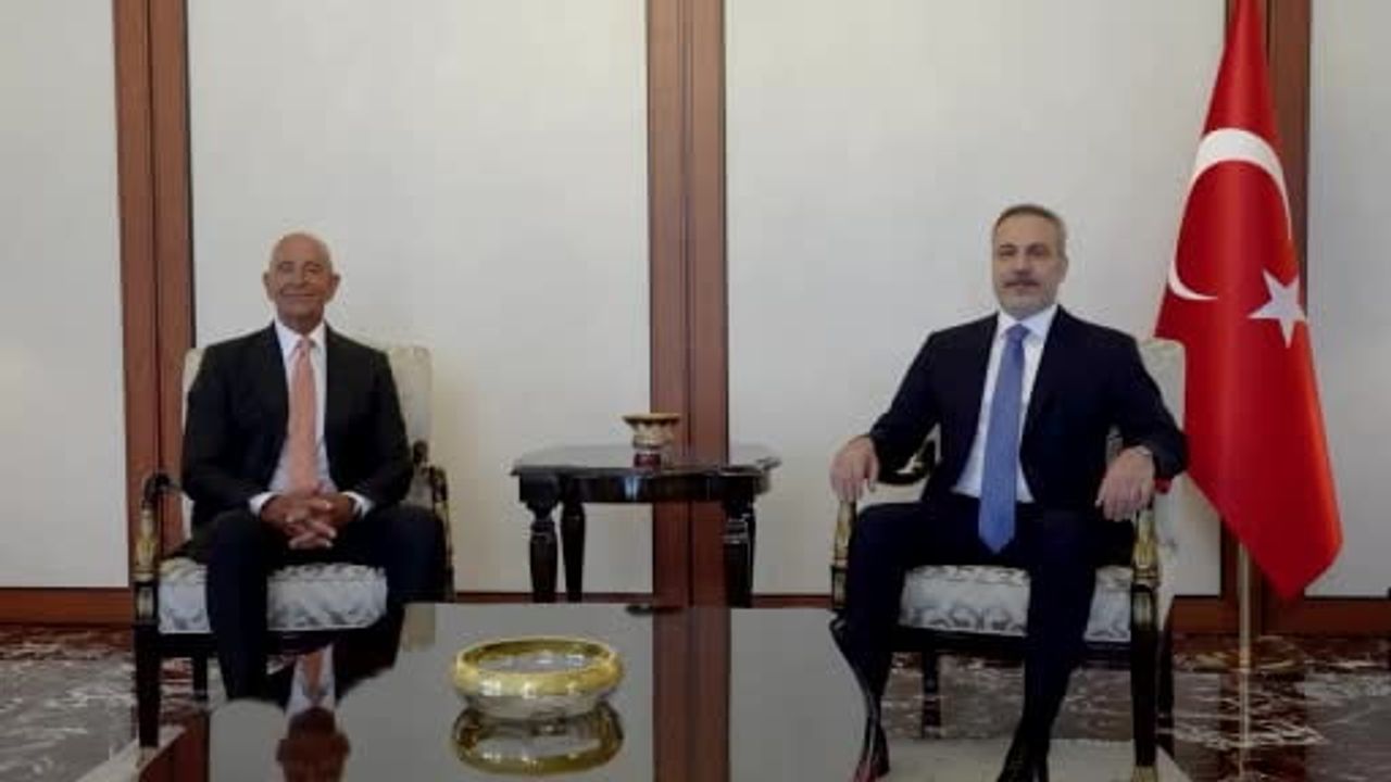 Bakan Fidan, ABD’nin Ankara Büyükelçisi Tom Barrack’ı kabul etti