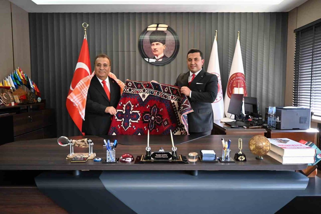 MERSİN’İN ANAMUR İLÇESİNDE ADLİ TEŞKİLAT İNCELEMELERİ VE MESLEKİ TEMASLARDA BULUNAN HAKİMLER VE...
