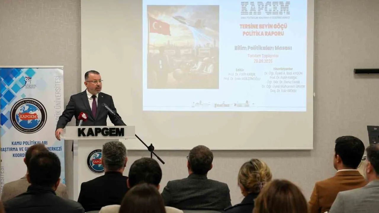 KARABÜK ÜNİVERSİTESİ KAPGEM TARAFINDAN 19. POLİTİKA RAPORU OLARAK HAZIRLANAN "TERSİNE BEYİN GÖÇÜ...