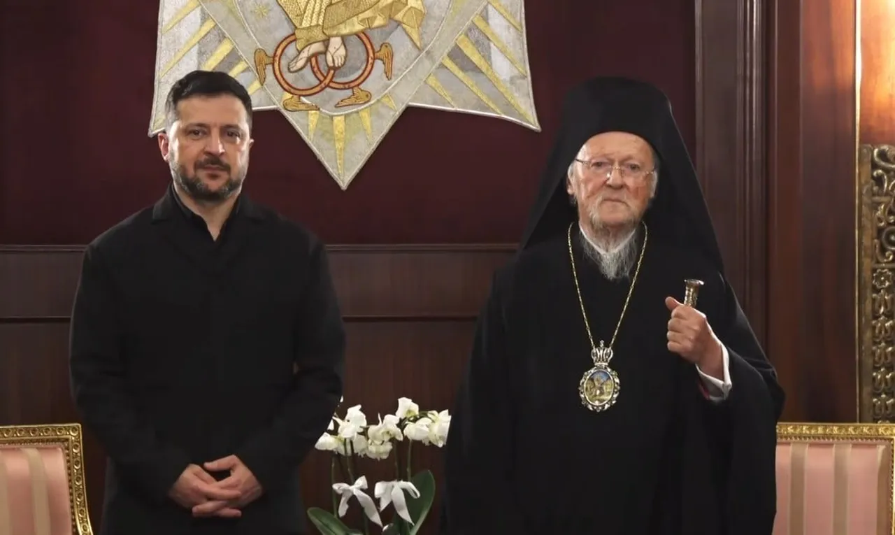 UKRAYNA DEVLET BAŞKANI VOLODİMİR ZELENSKİY, İSTANBUL RUM ORTODOKS PATRİĞİ BARTHOLOMEOS İLE BİR...