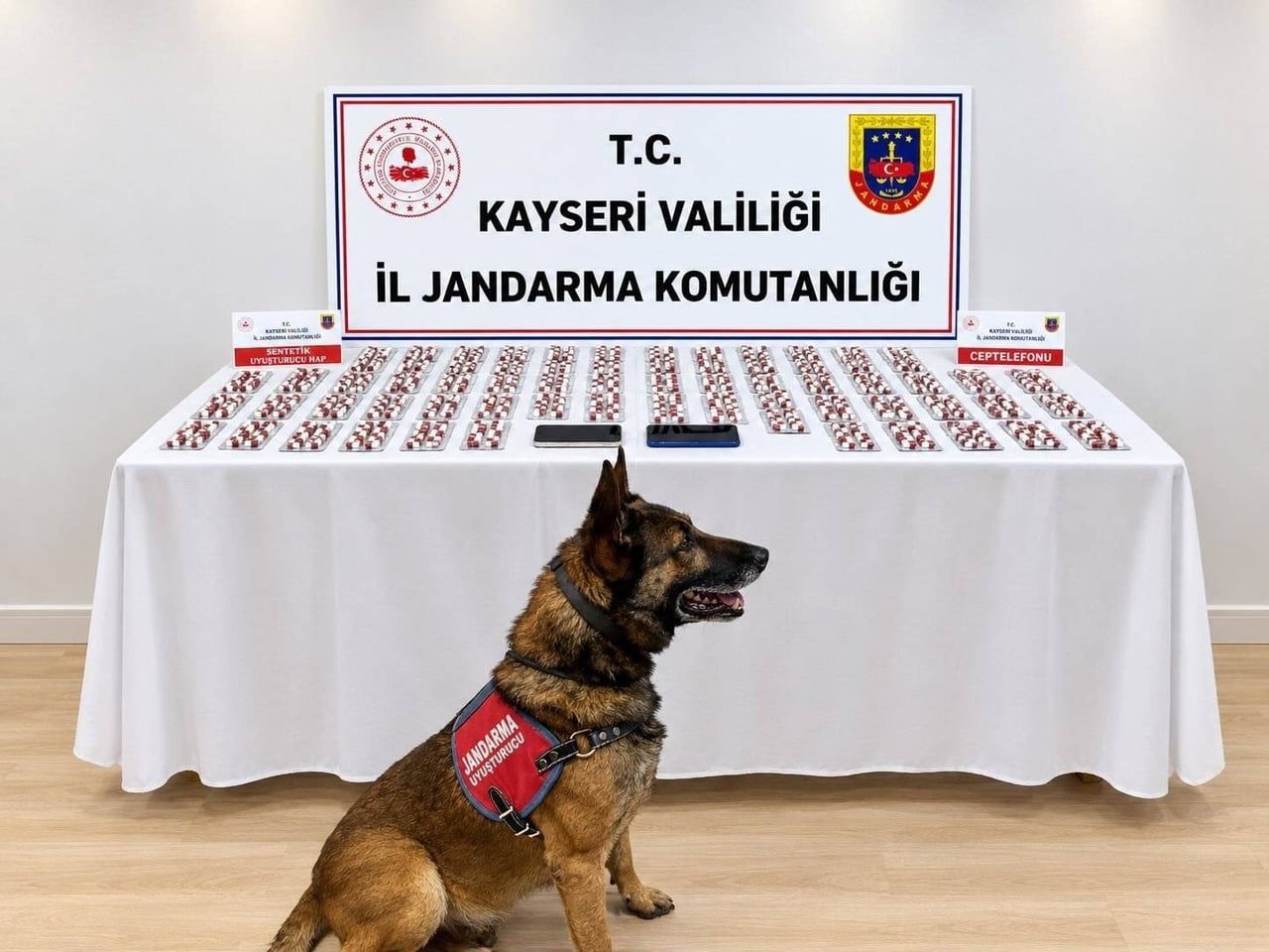 KAYSERİ’DE JANDARMA EKİPLERİ TARAFINDAN ŞÜPHE ÜZERİNE DURDURULAN ARAÇTA YAPILAN ARAMALARDA BİN 81...