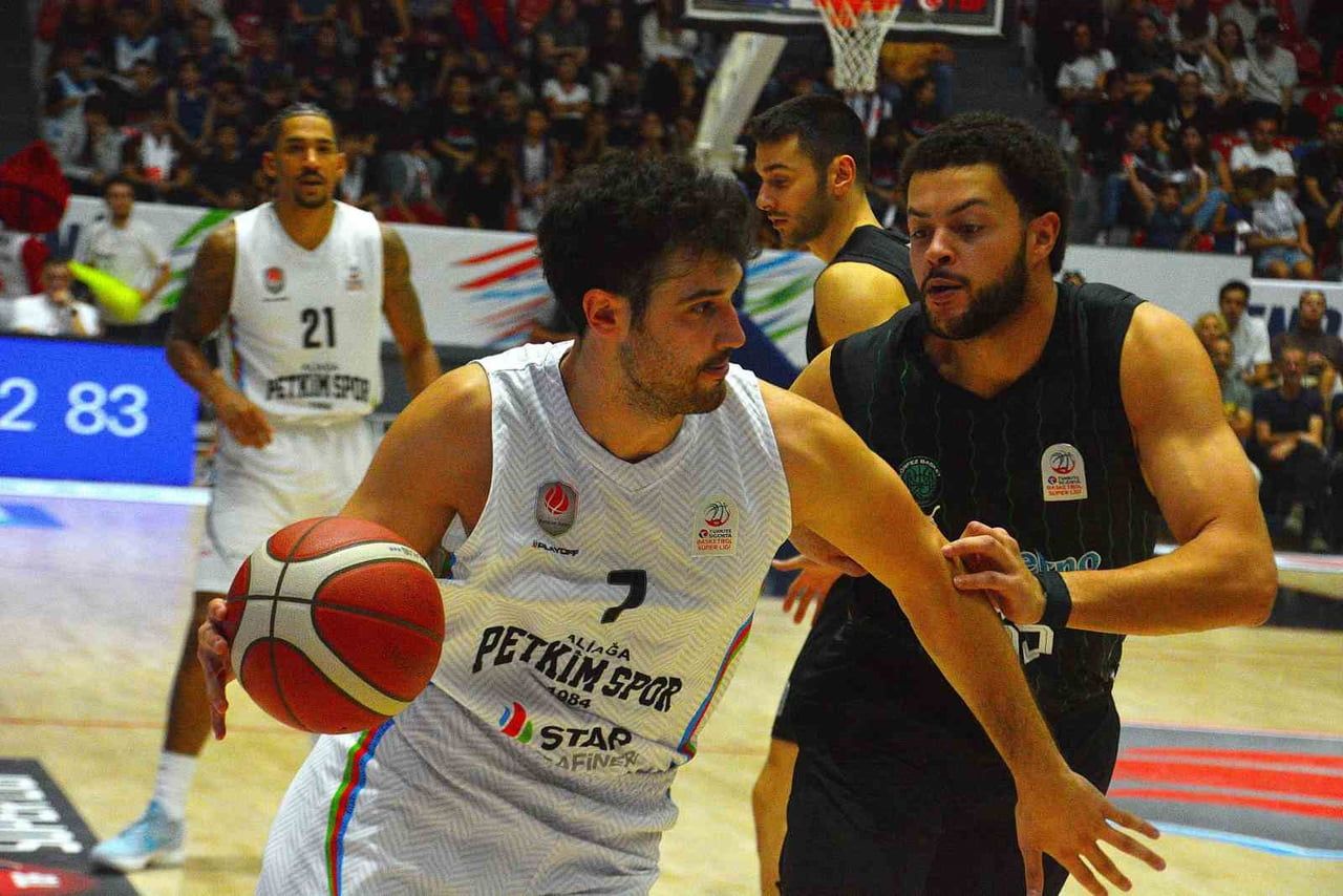 BASKETBOL SÜPER LİGİ: ALİAĞA PETKİMSPOR: 90 - BİOTEKNO KÖRFEZ BASKET: 91