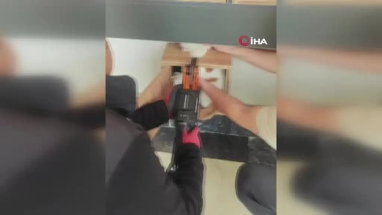 Malatya'da posta kutusuna sıkışan kedi kurtarıldı