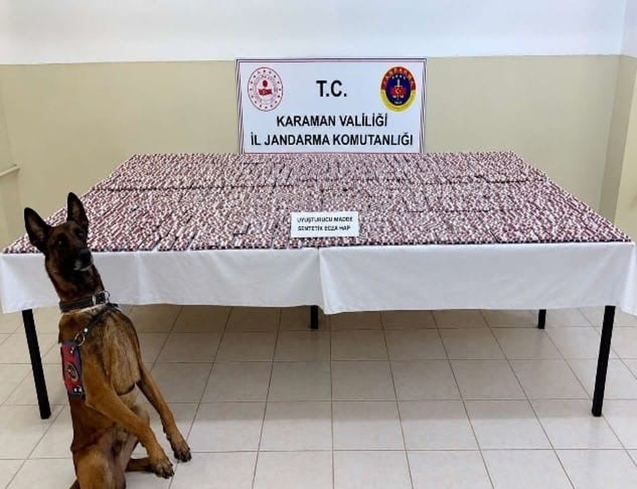 KARAMAN’DA JANDARMA EKİPLERİNİN GERÇEKLEŞTİRDİĞİ DENETİM VE UYGULAMALARDA 20 BİN ADET SENTETİK...
