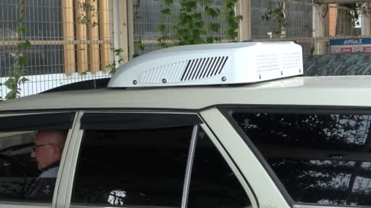 Sıcaktan bunaldı, 1988 model Kartal'a otobüs kliması taktırdı