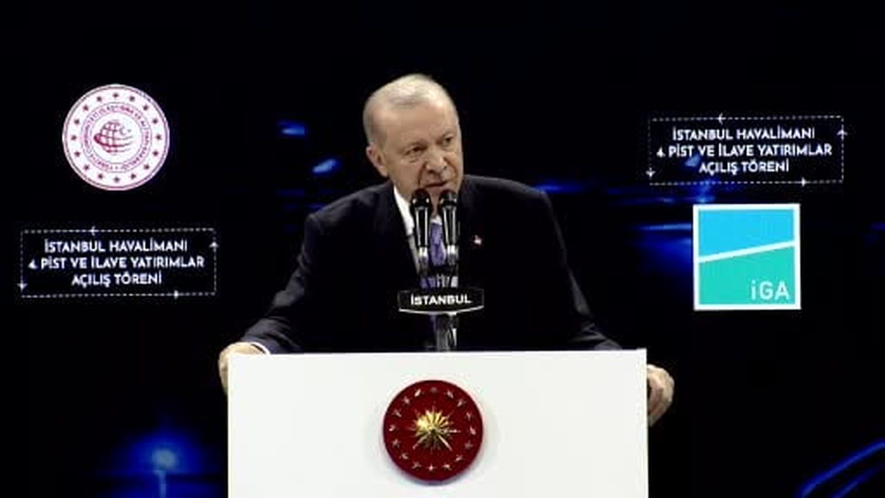 Cumhurbaşkanı Erdoğan: "Uçak inmez dedikleri İstanbul Havalimanı, hizmete girdiği günden beri...