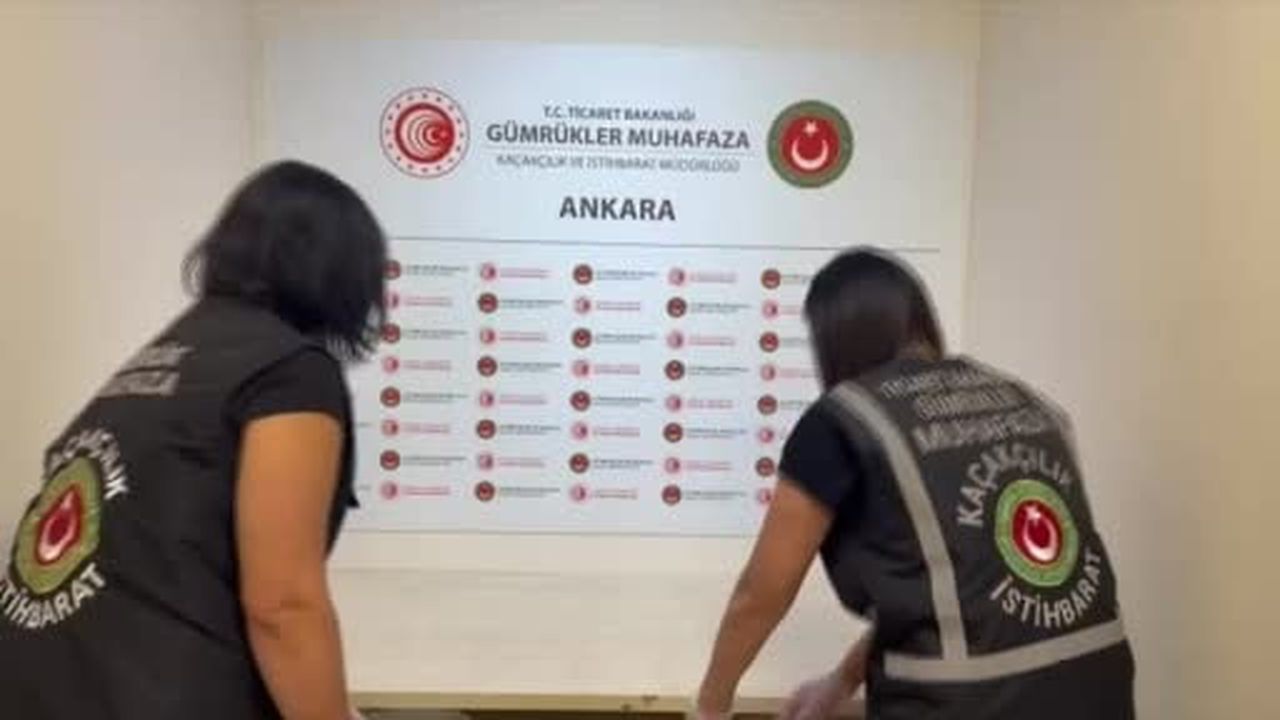 Ticaret Bakanlığı Gümrükler Muhafaza ekiplerinden uyuşturucu kaçakçılığına darbe
