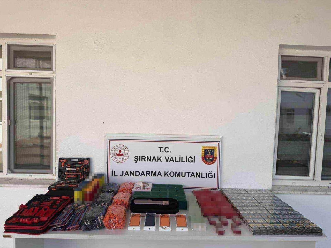 ŞIRNAK'TA SON BİR HAFTADA DÜZENLENEN KAÇAKÇILIK OPERASYONLARINDA PİYASA DEĞERİ YAKLAŞIK 20 MİLYON...