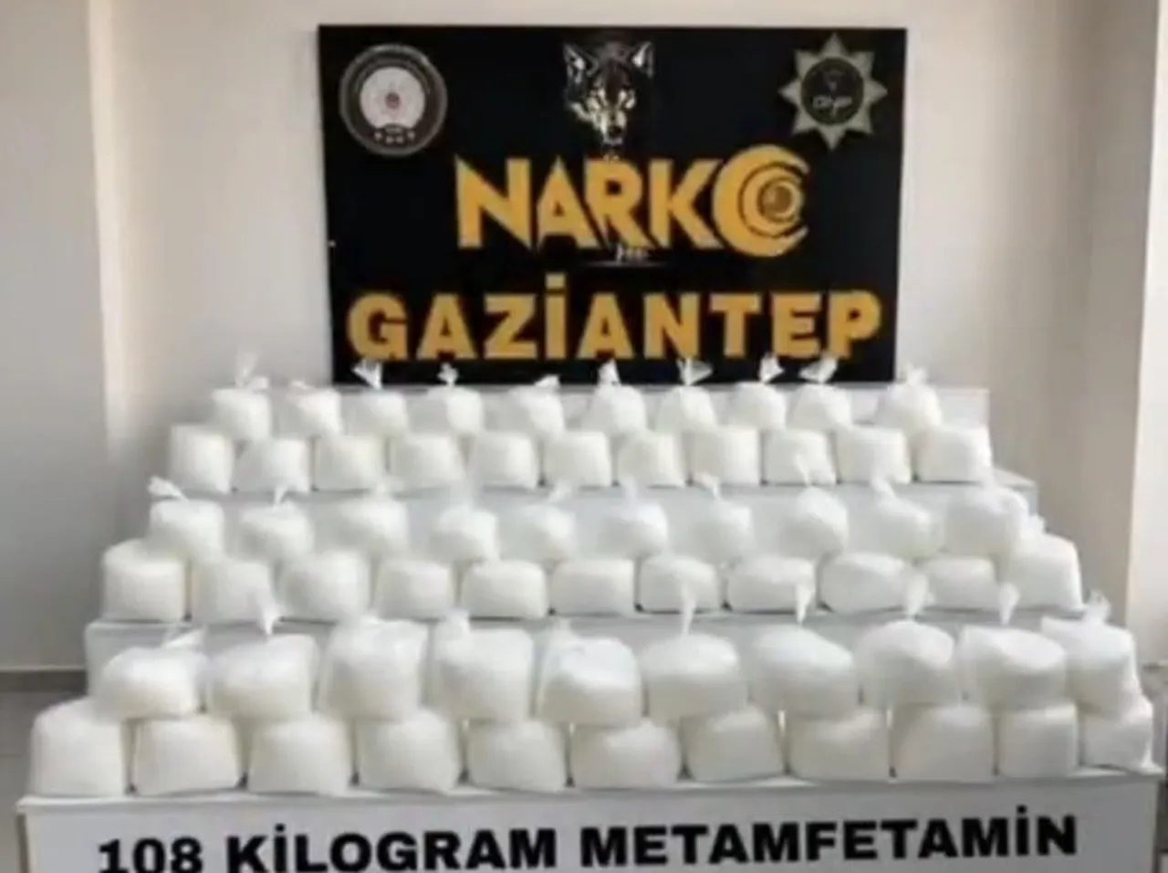 GAZİANTEP’TE 108 KİLO UYUŞTURUCU ELE GEÇİRİLDİ