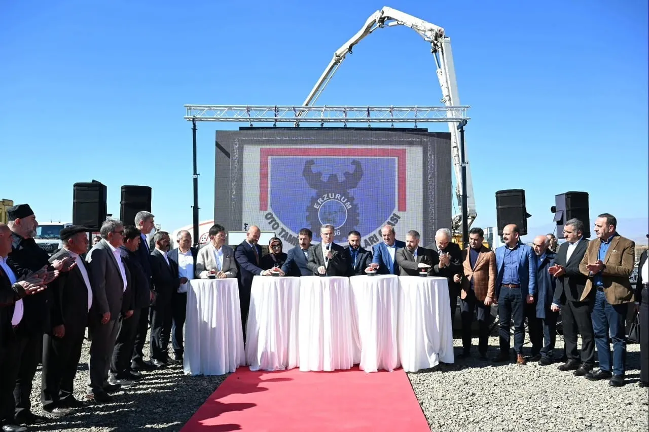 ERZURUM OTO TAMİR VE İMALATÇILARI SANAYİ SİTESİ’NİN TEMEL ATMA TÖRENİ YOĞUN KATILIMLA...