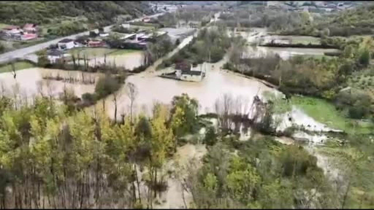 Zonguldak'ta su baskının boyutu böyle görüntülendi