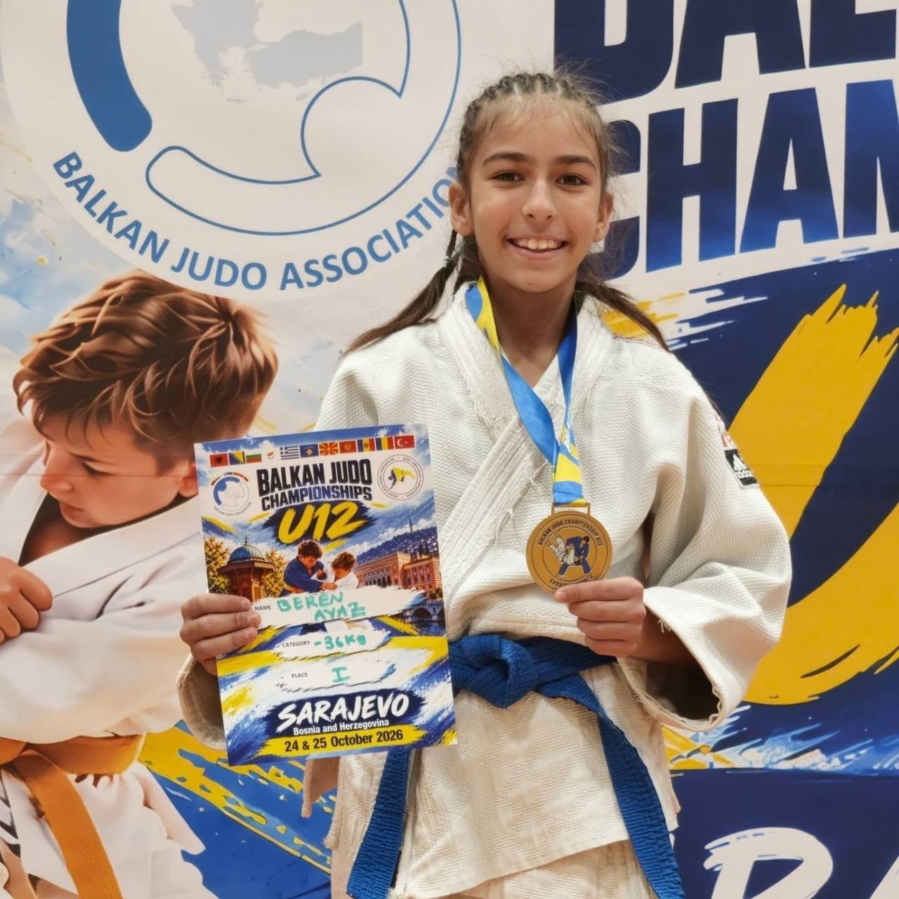 BOSNA HERSEK’İN BAŞKENTİ SARAYBOSNA’DA DÜZENLENEN SÜPER MİNİKLER BALKAN JUDO ŞAMPİYONASI’NDA...