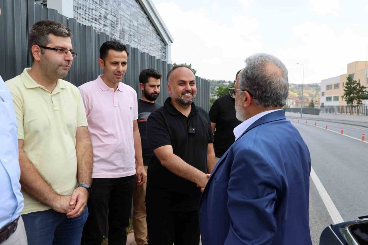 TALAS BELEDİYE BAŞKANI MUSTAFA YALÇIN, TALAS KAYMAKAMI İLYAS MEMİŞ İLE BİRLİKTE, MÜLKİYETİ TALAS...