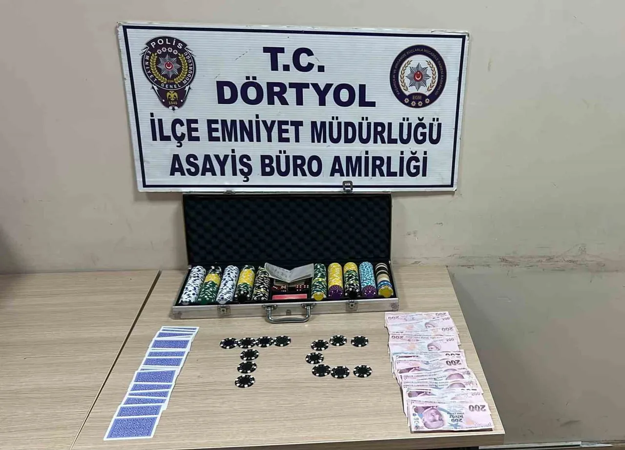 HATAY’DA KUMAR OYNADIĞI TESPİT EDİLEN 6 ŞAHSA TOPLAM 69 BİN 624 TL İDARİ PARA CEZASI...