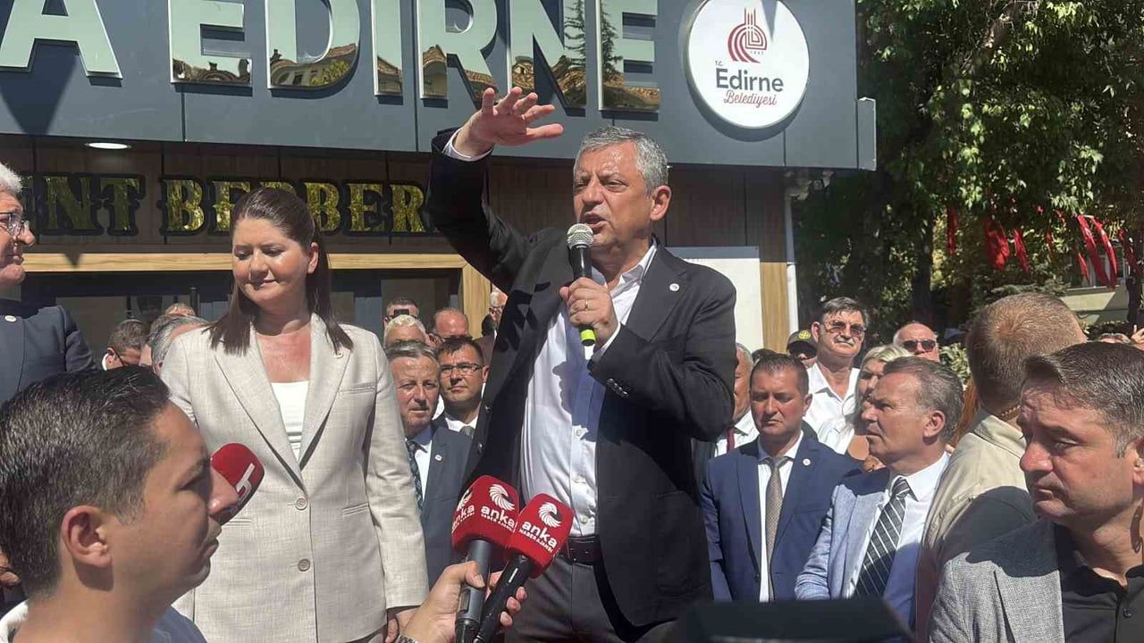 ÖZGÜR ÖZEL, EDİRNE'DE YAPTIĞI KONUŞMADA YENİ PARTİ'NİN İKTİDARA GELMESİ HALİNDE HAYATA GEÇİRİLECEK...
