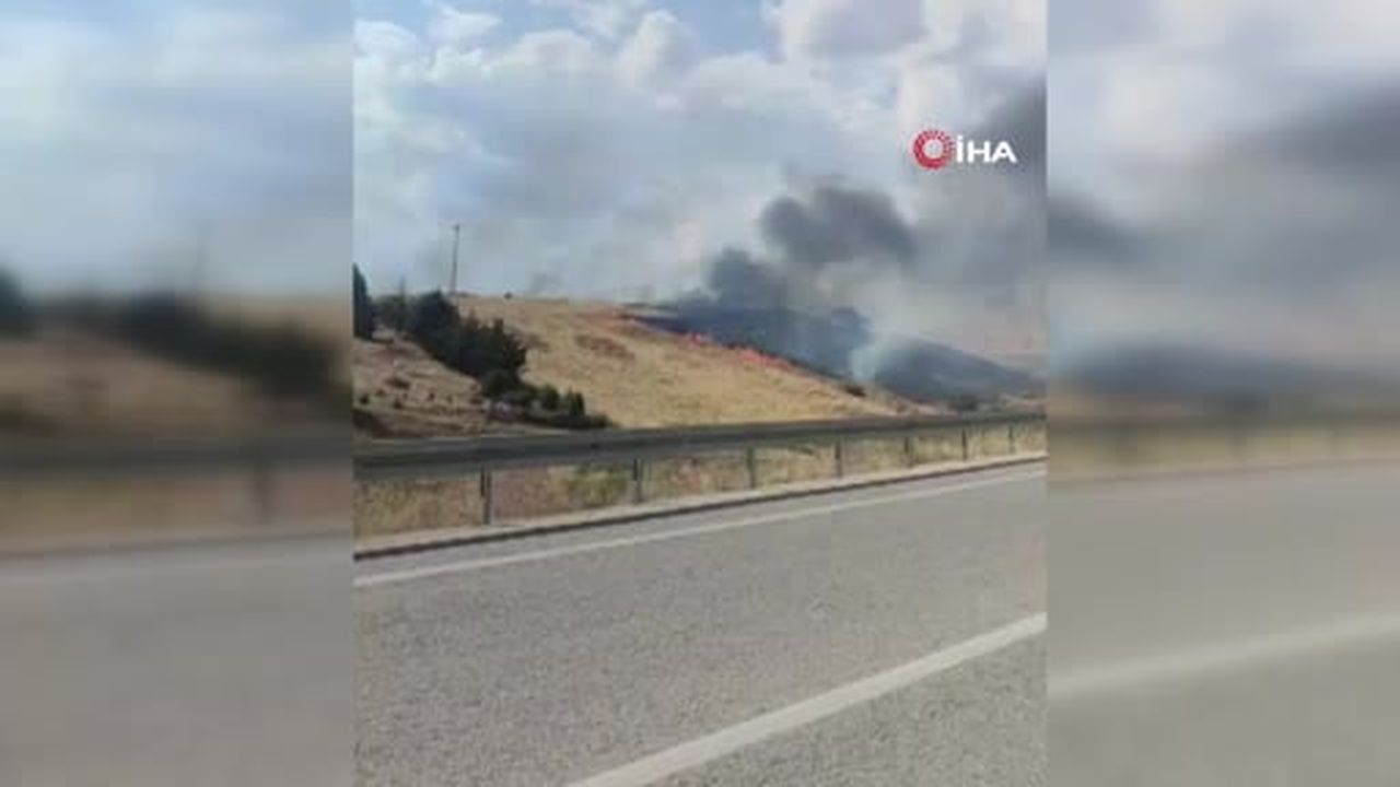 Ankara’da yangına ekipler müdahale ediyor